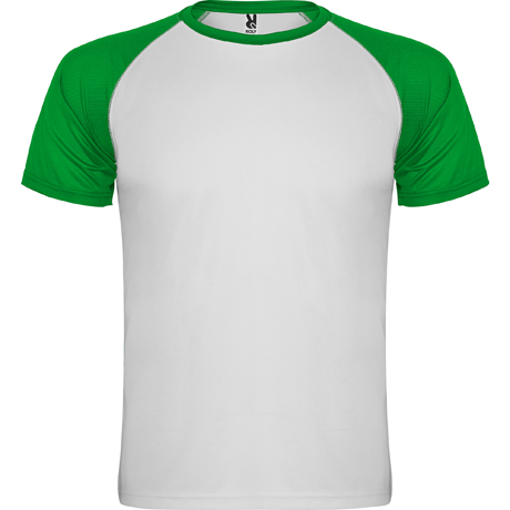 CAMISETA INDIANAPOLIS BLANCO-VERDE TROPICAL
