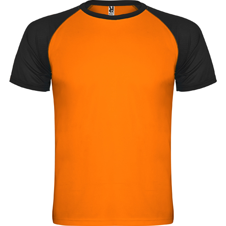 CAMISETA INDIANAPOLIS NARANJA FLUOR-NEGRO