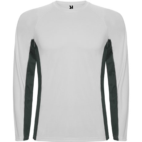 CAMISETA SHANGHAI LS BLANCO-PLOMO