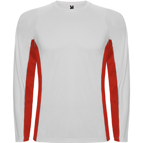 CAMISETA SHANGHAI LS BLANCO-ROJO