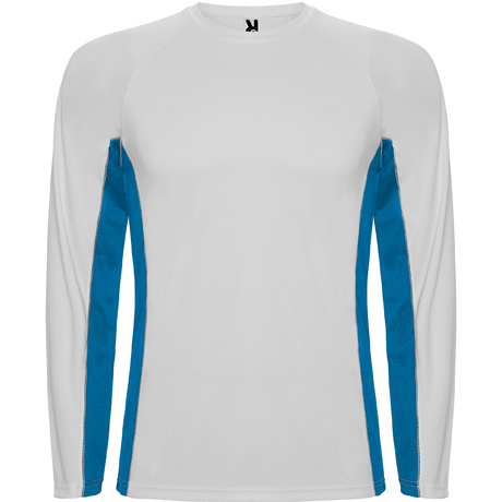 CAMISETA SHANGHAI LS BLANCO-ROYAL