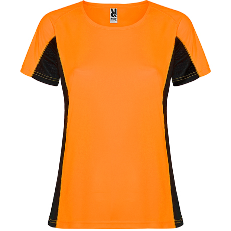 CAMISETA SHANGHAI WOMAN naranja fluor plomo