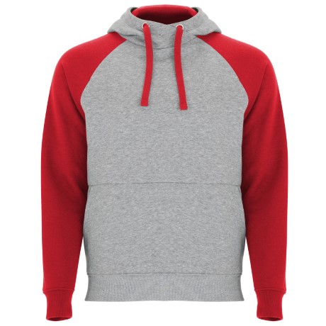 SUDADERA BADET GRIS ROJO