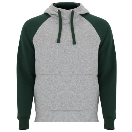 SUDADERA BADET GRIS VERDE BOTELLA