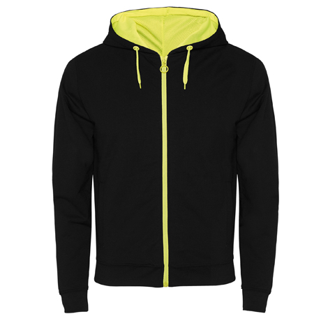 SUDADERA FUJI negro-amarillo fluor