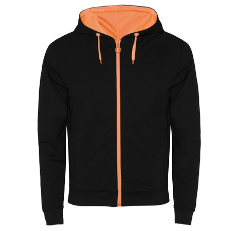 SUDADERA FUJI negro-naranja fluor